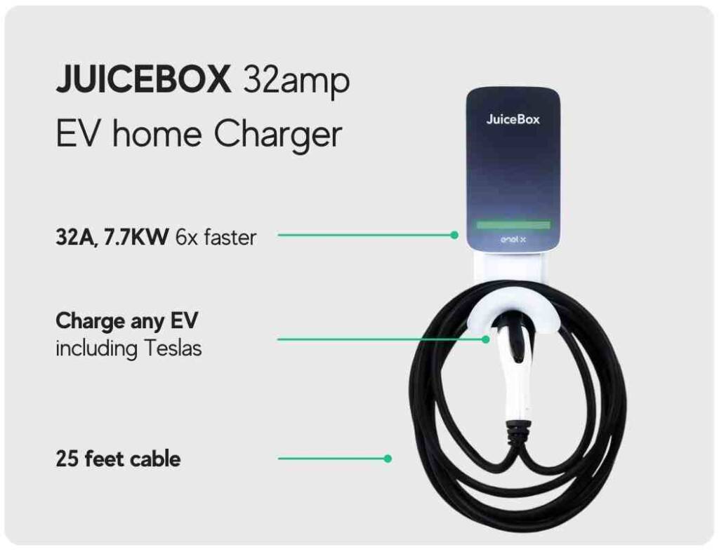image of juicebox electric vehicle charging station for home 