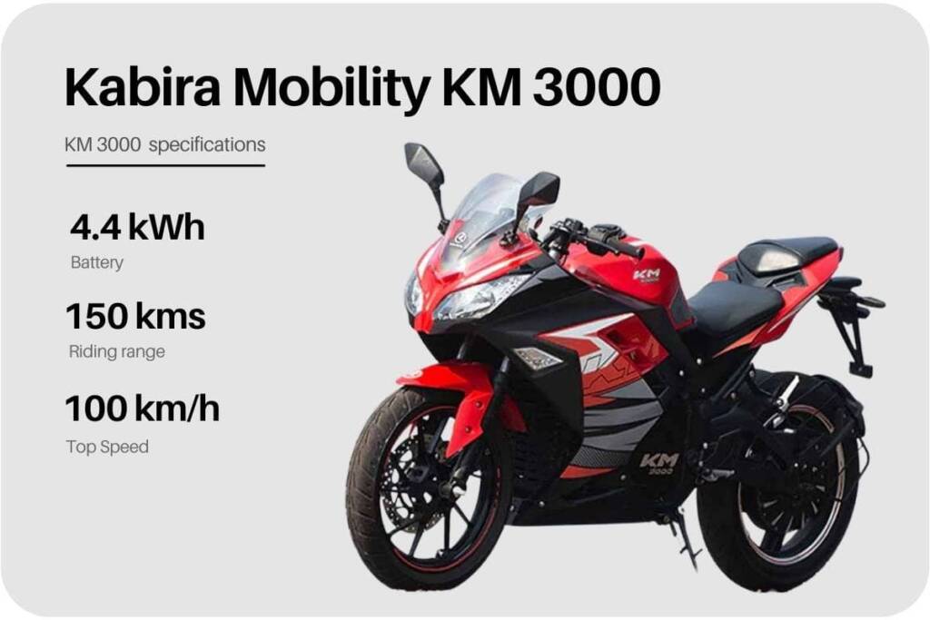 Kabira Mobility KM 3000 electric bike in India with great features