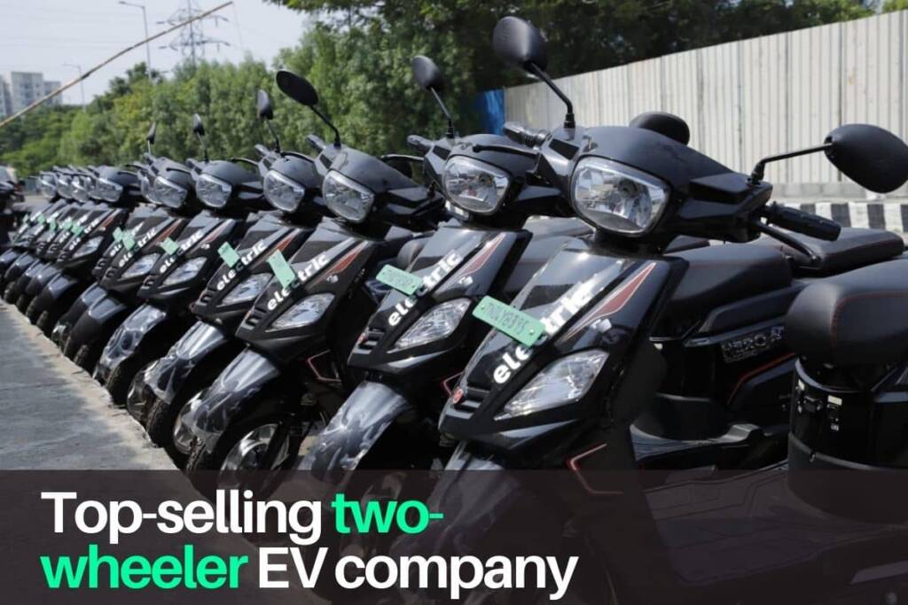 image of hero electric scooters as they became the leading electric two wheeler company in India