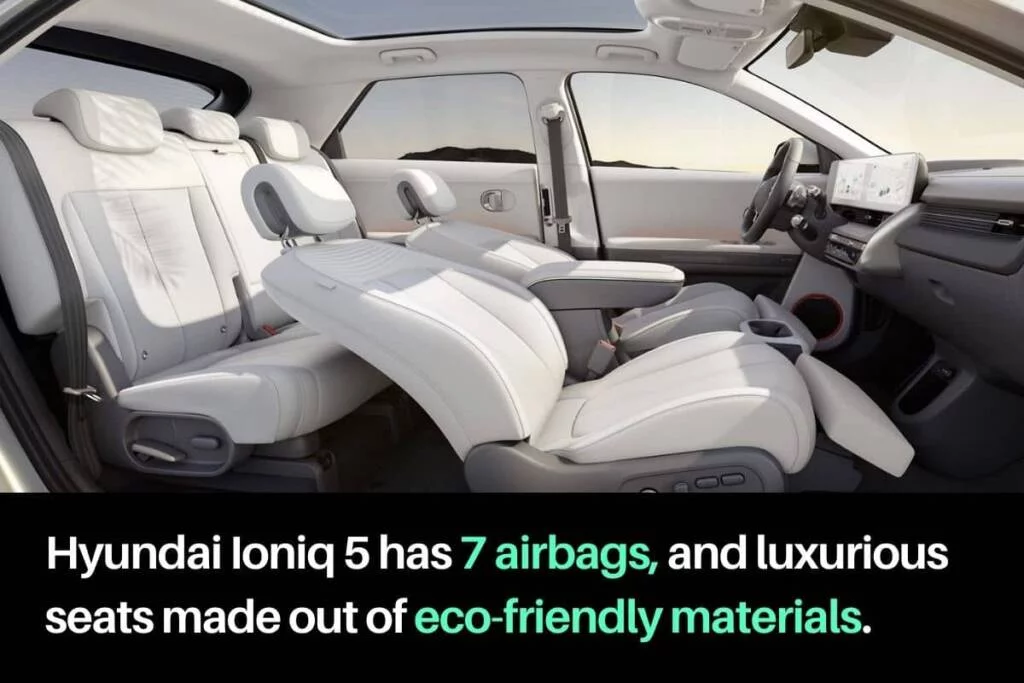 Image of Hyundai Ioniq 5 electric car interiors in India