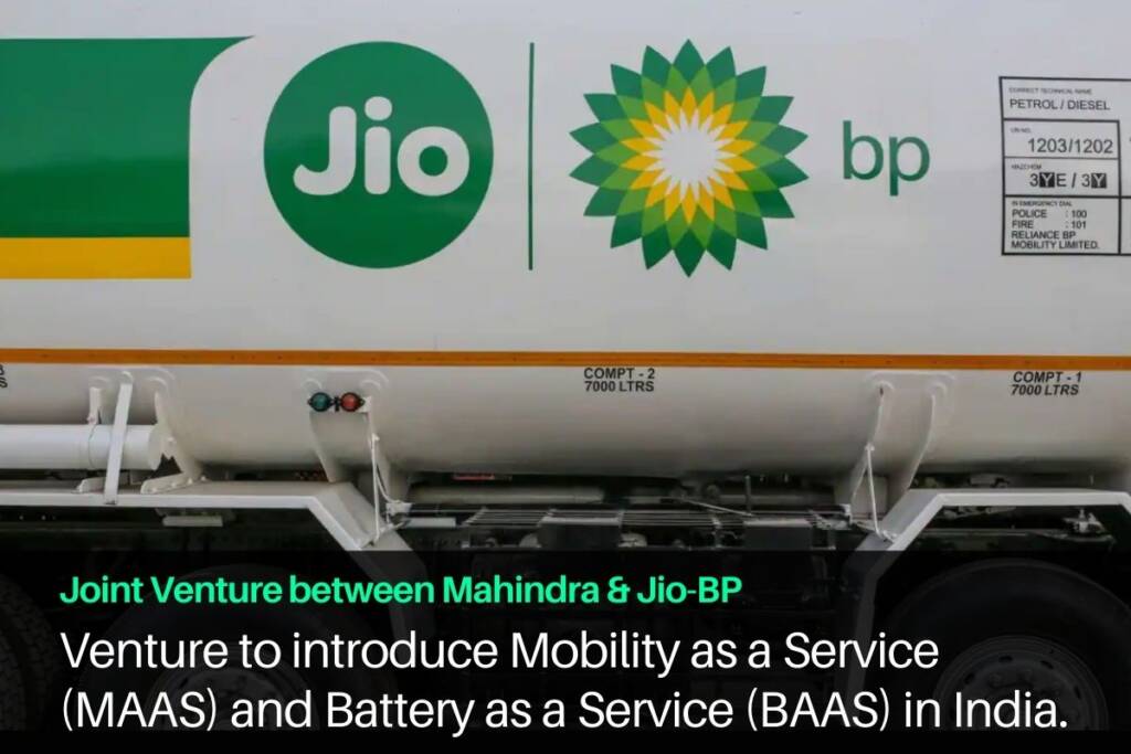 image of Mahindra partners with reliance Jio-BP to develop electric vehicle business in india