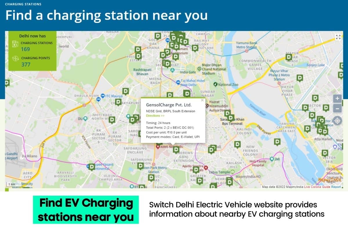 Delhi Government Launches a Website for Information on Electric Vehicles