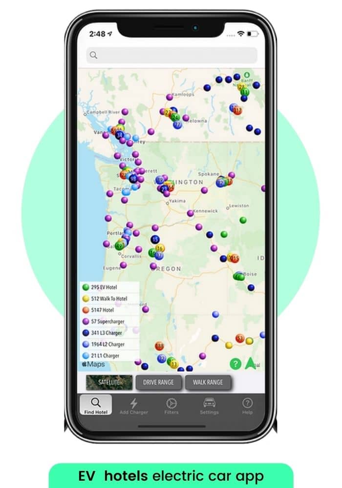 EV hotels electric car apps for electric vehicle owners