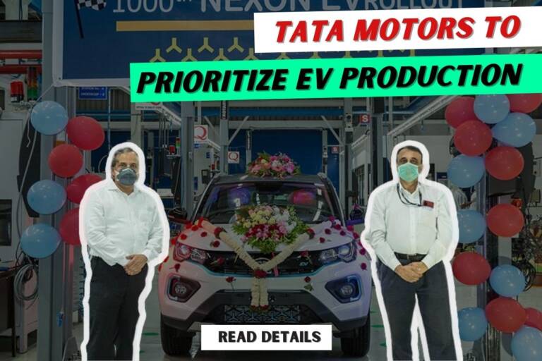 Tata Motors to prioritize EVs over ICE cars, aims for 50,000 sales by 2023