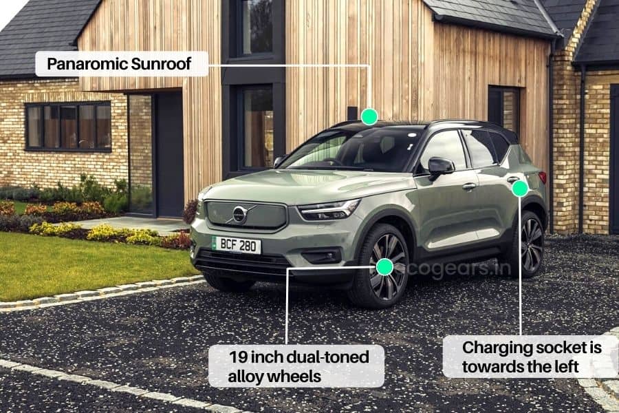 Volvo XC40 recharge electric car in India features and specifications 