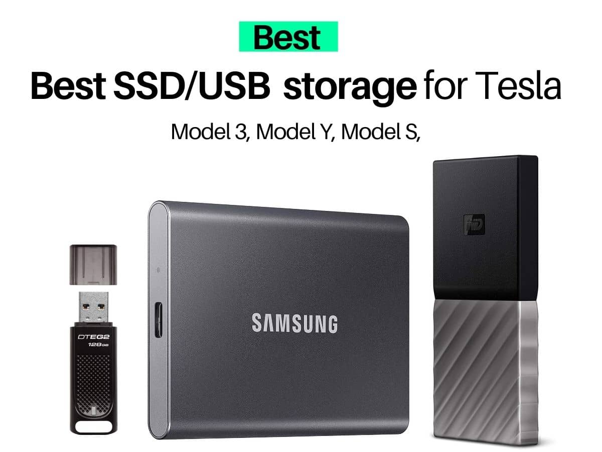 Utænkelig kapital Støt Best SSD USB drive for Tesla Model 3, Model Y, Model X in 2023