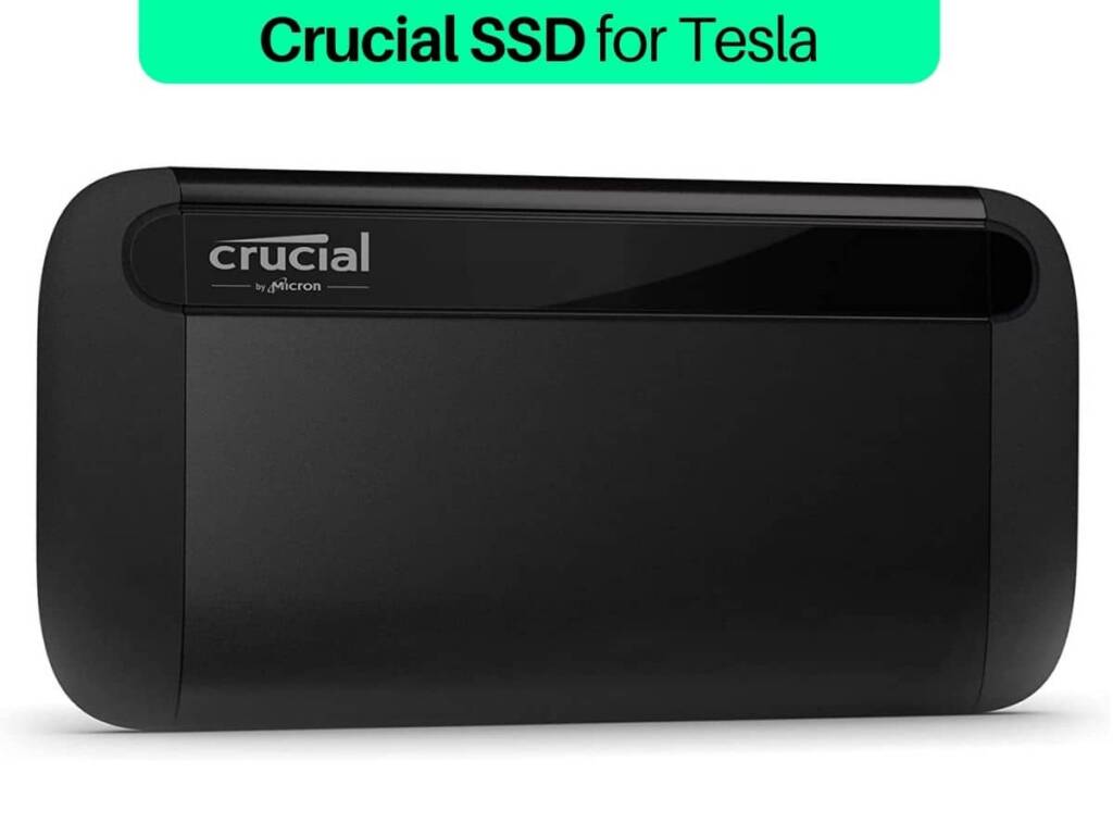 Image of crucial SSD for Tesla model 3, model X, and model Y