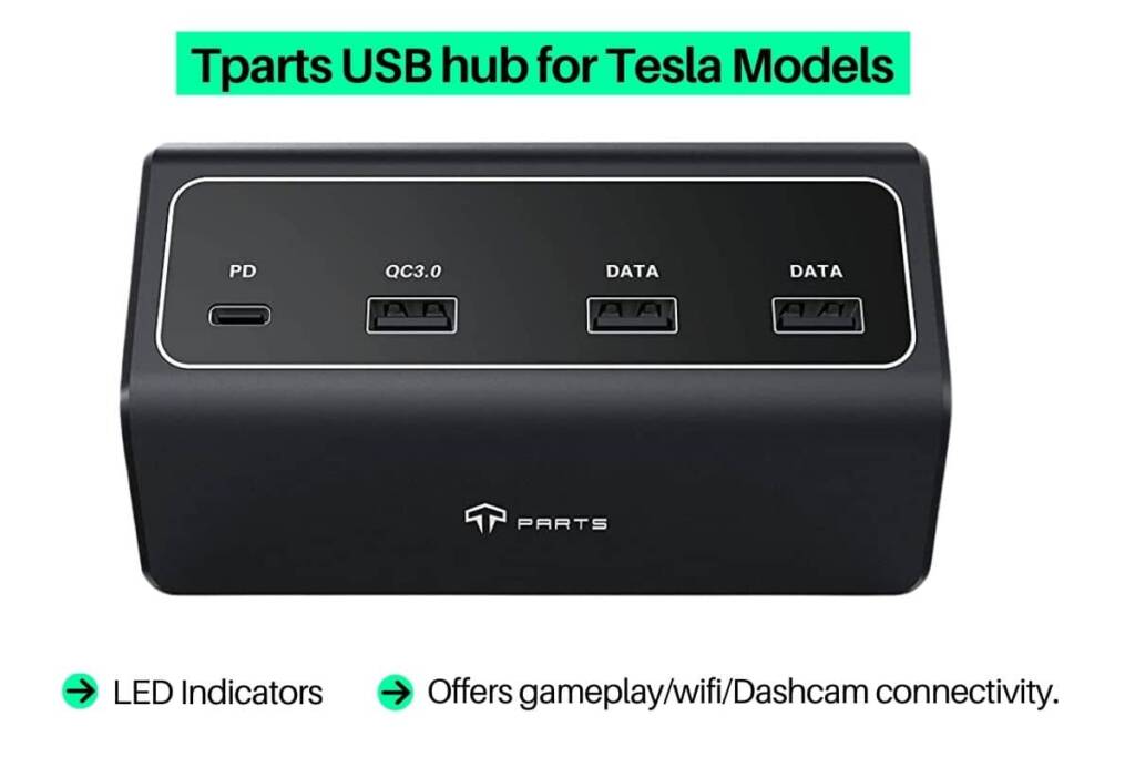 Tparts USB hub for tesla model 3 and model y