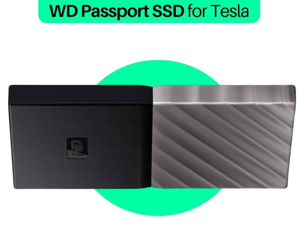 Image of WD SSD for Tesla model 3, model X, and model Y