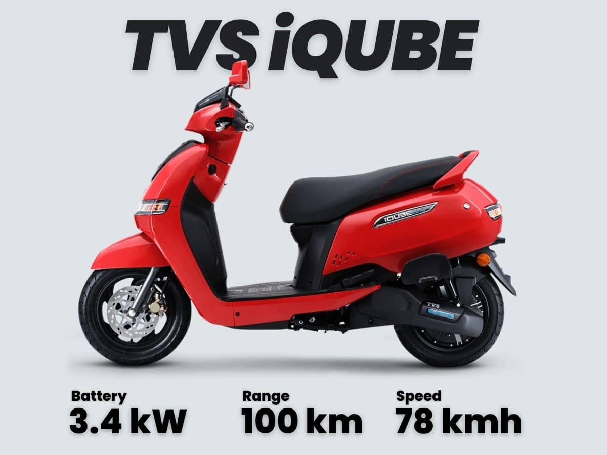 Three Variants of TVS iQube electric scooters launched in India TVS EV
