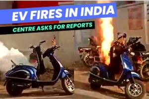 electric scooter fire in India