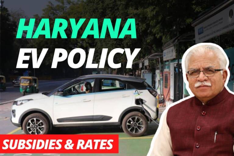 Haryana EV policy 2022 offers and subsidies