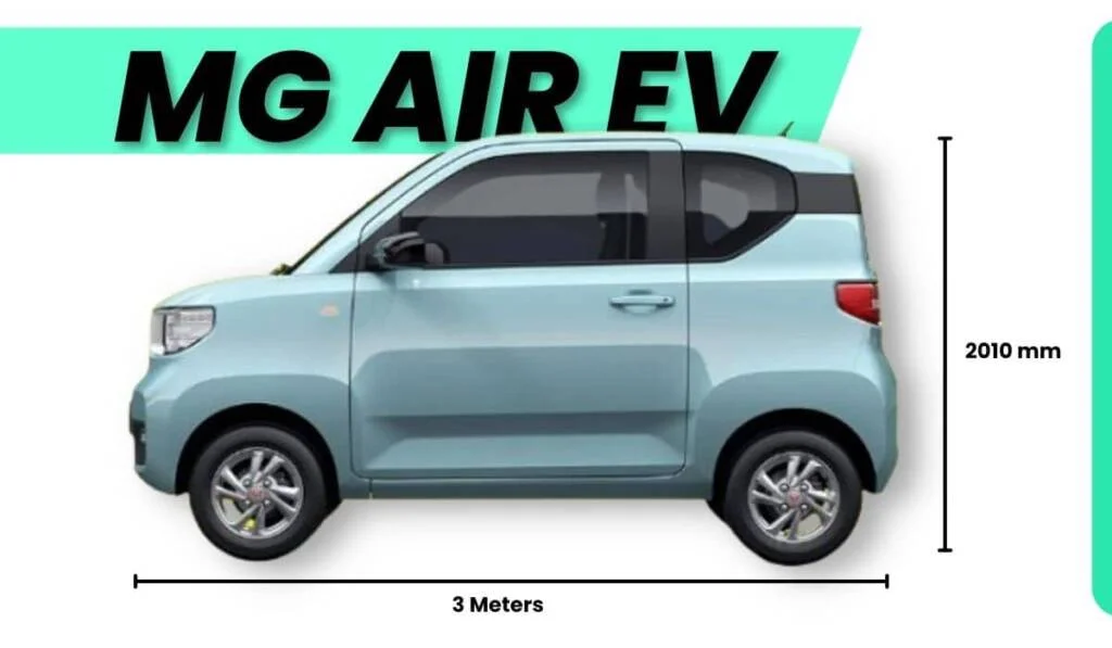 MG Air EV specifications and features along with price