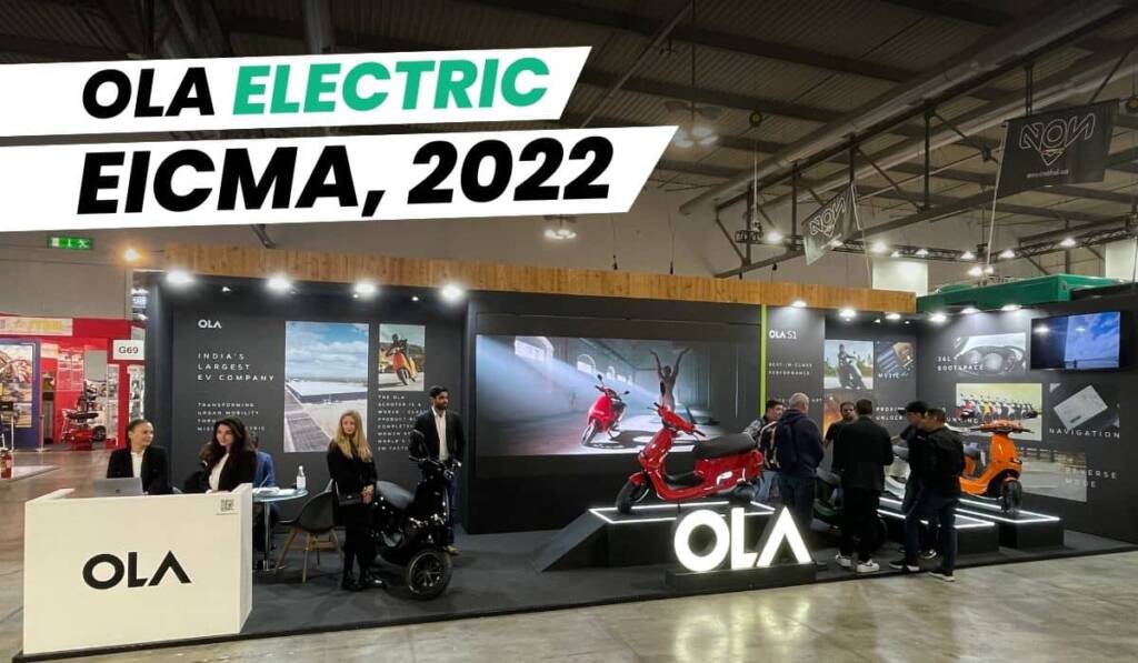 Ola electric scooter launch in Milan, Italy during EICMA motor show 2022