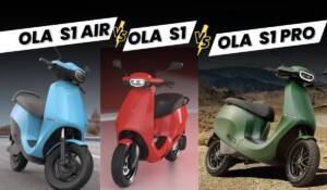 Comparison and differences between Ola S1 Air, Ola S1, and Ola S1 pro electric scooters