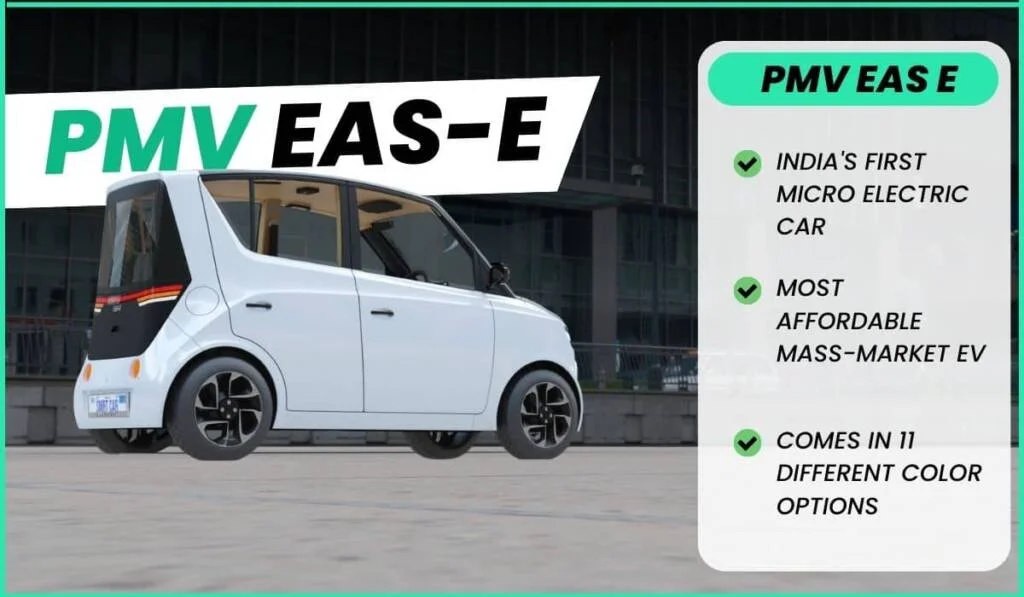 PMV EAS E electric car features and specifications