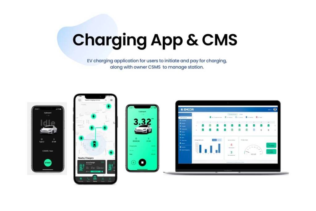 electric vehicle charging station app and software 