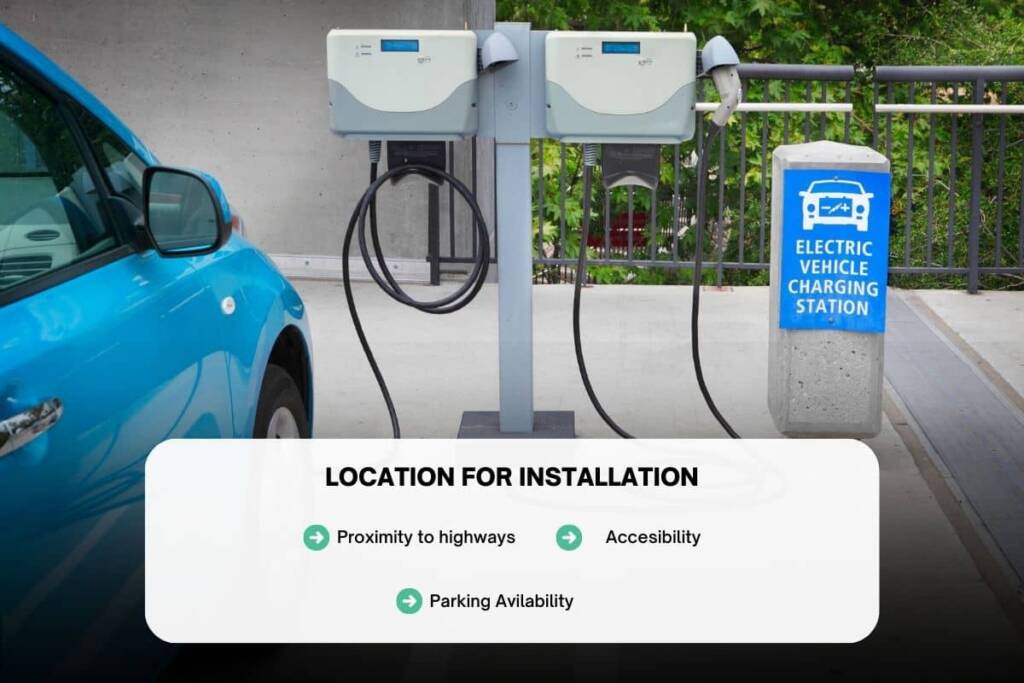 good location to set up electric vehicle charging station in India