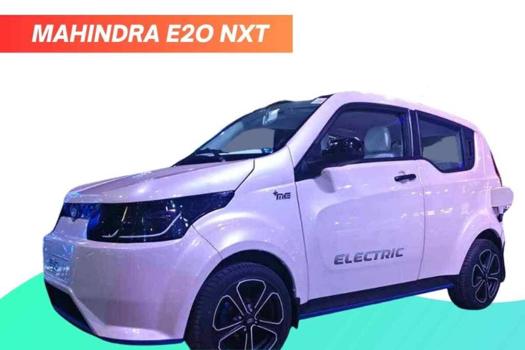 Image of white Mahindra e2o NXT electric car