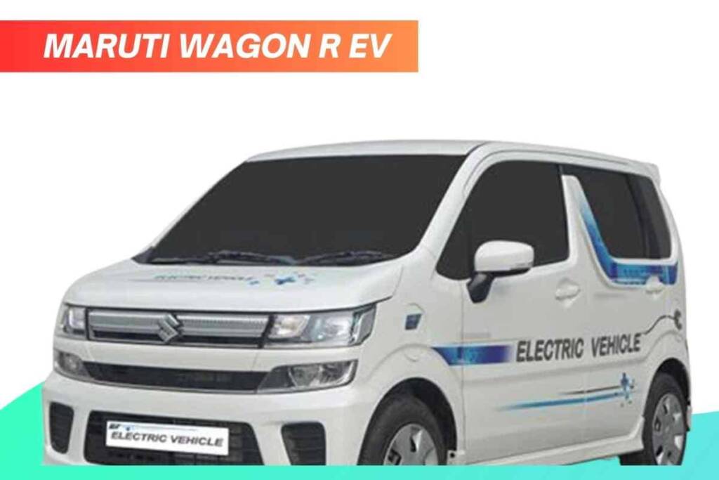Image of white Maruti Wagon R EV electric car