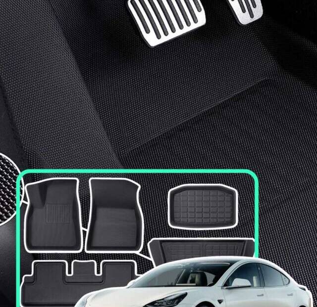 Image of Tesla floor mats for Model 3 and Model Y