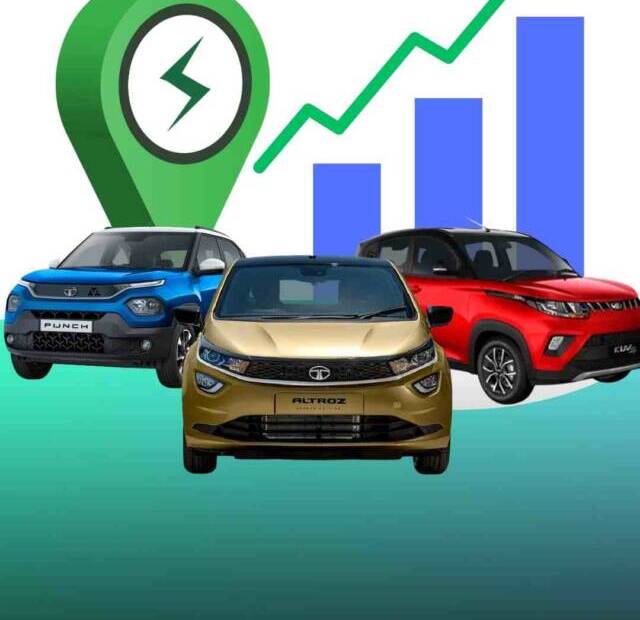 image of electric vehicle stocks in India