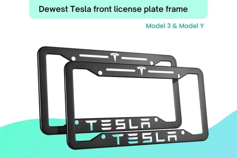 Tesla Front License Plate Frames and Holders for Model 3 & Y