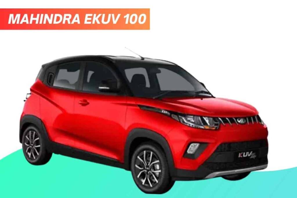 image of red Mahindra eKUV 100 electric Car