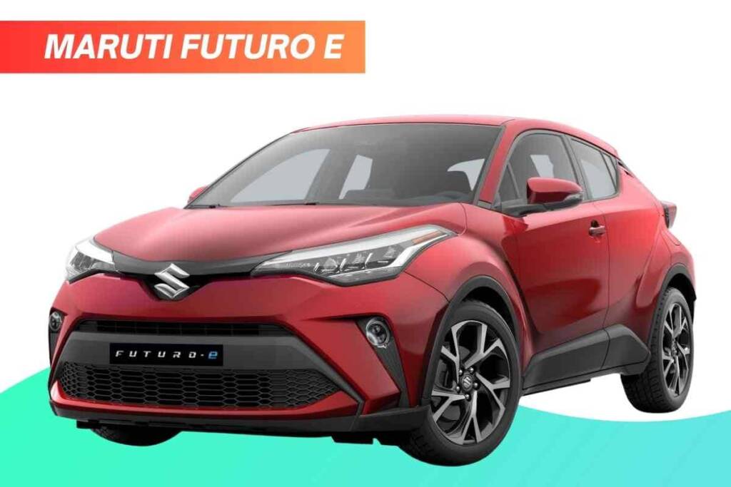 Image of Red Maruti Futuro E electric car