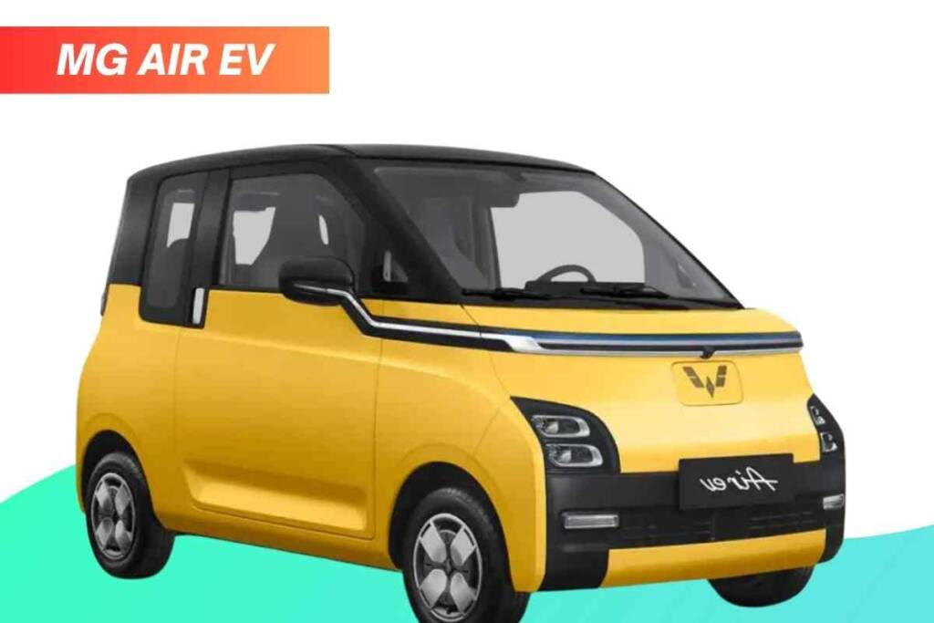 image of yellow MG Air EV electric car