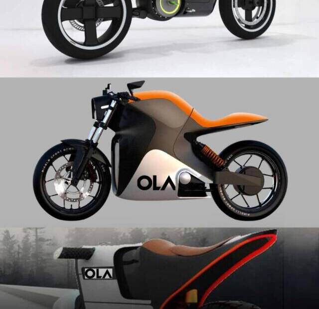 Image of new ola electric bike in India