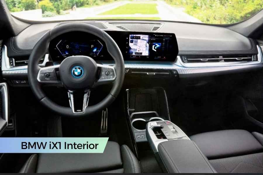 Image of BMW iX1 electric car interior design