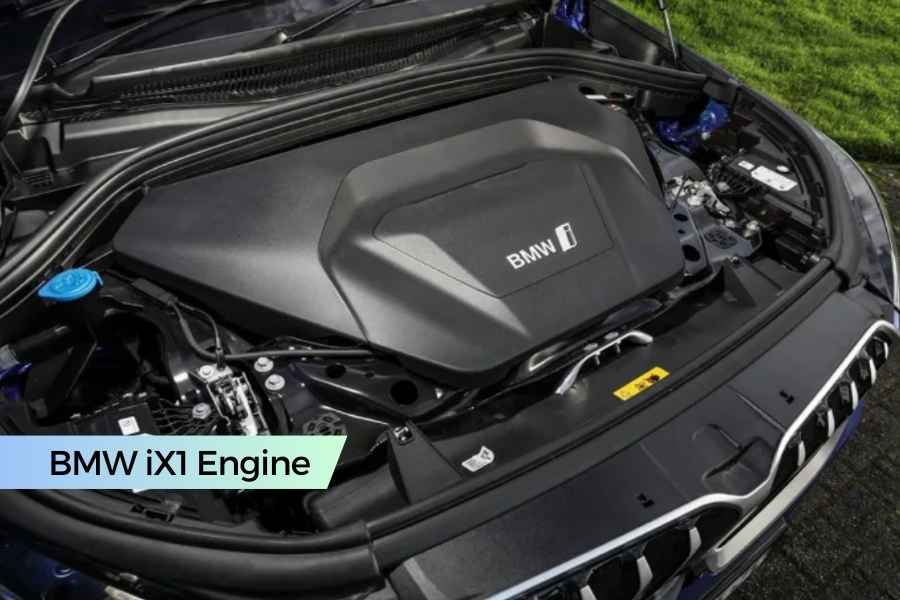 Image of BMW iX1 electric car engine