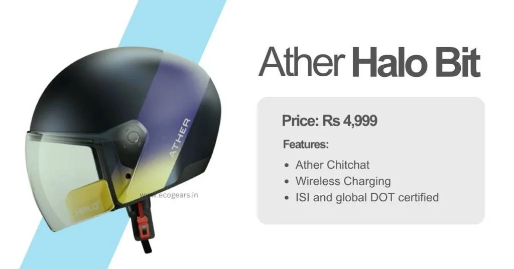 Image of Ather Halo bit smart helmet with price and features