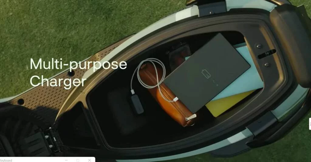image of the multi purpose USB charger in Ather Rizta