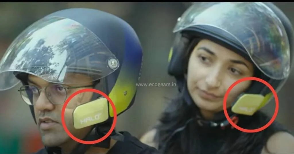 Riders using the Ather Chitchat intercom in the Ather Halo helmet