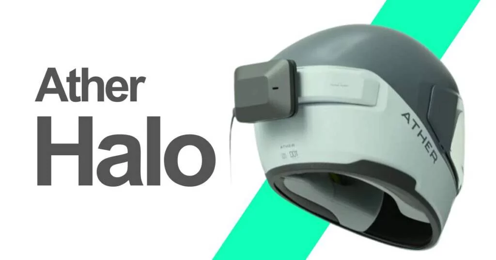 image of New Ather halo Smart helmet in duo tone color