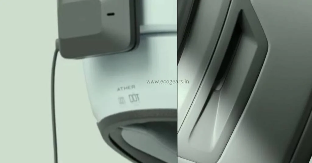 image of safety rating markings in the back of Ather halo helmet