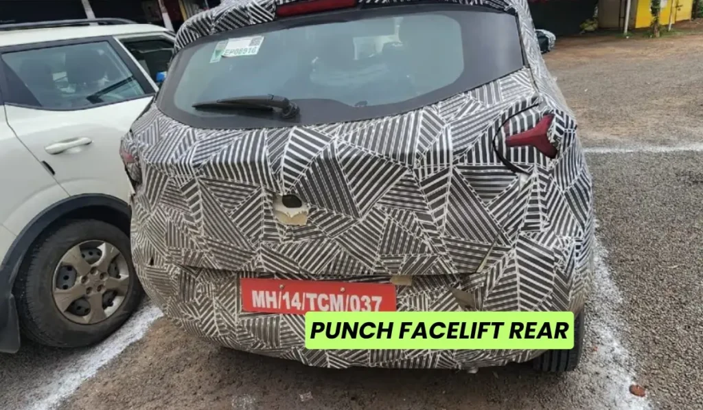 Tata Punch Facelift 2024 Rear view
