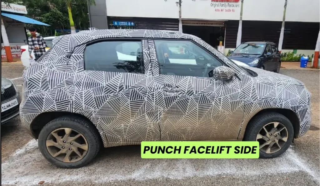 Tata Punch Facelift 2024 side view