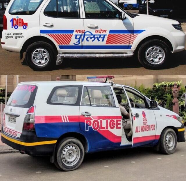 Two Police Car models in India