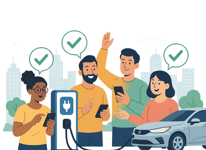 Ev charging station verification