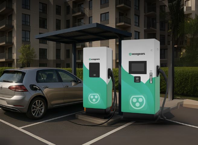 an ev charging station in India