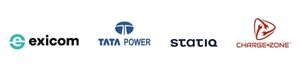 charging station made by exicom, tata power, statiq, and chargezone in India