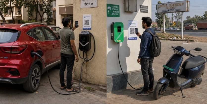 Charge point operator using EcoPass for an EV charging station